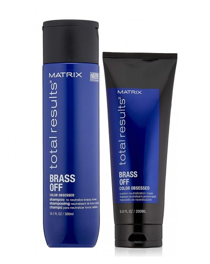 Matrix Total Results Brass off Shampoo 300 ml + Maschera 200 ml
